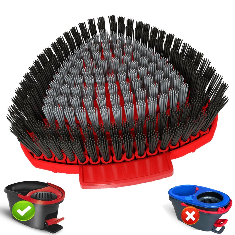 Bublador Scrubber Mop Replace Head Compatible with O Cedar EasyWring 1 Tank,Spin Replacements Heads,Scrub Brush Attachment for Bathroom,Kitchen and Various of Hard Floors - Image 1